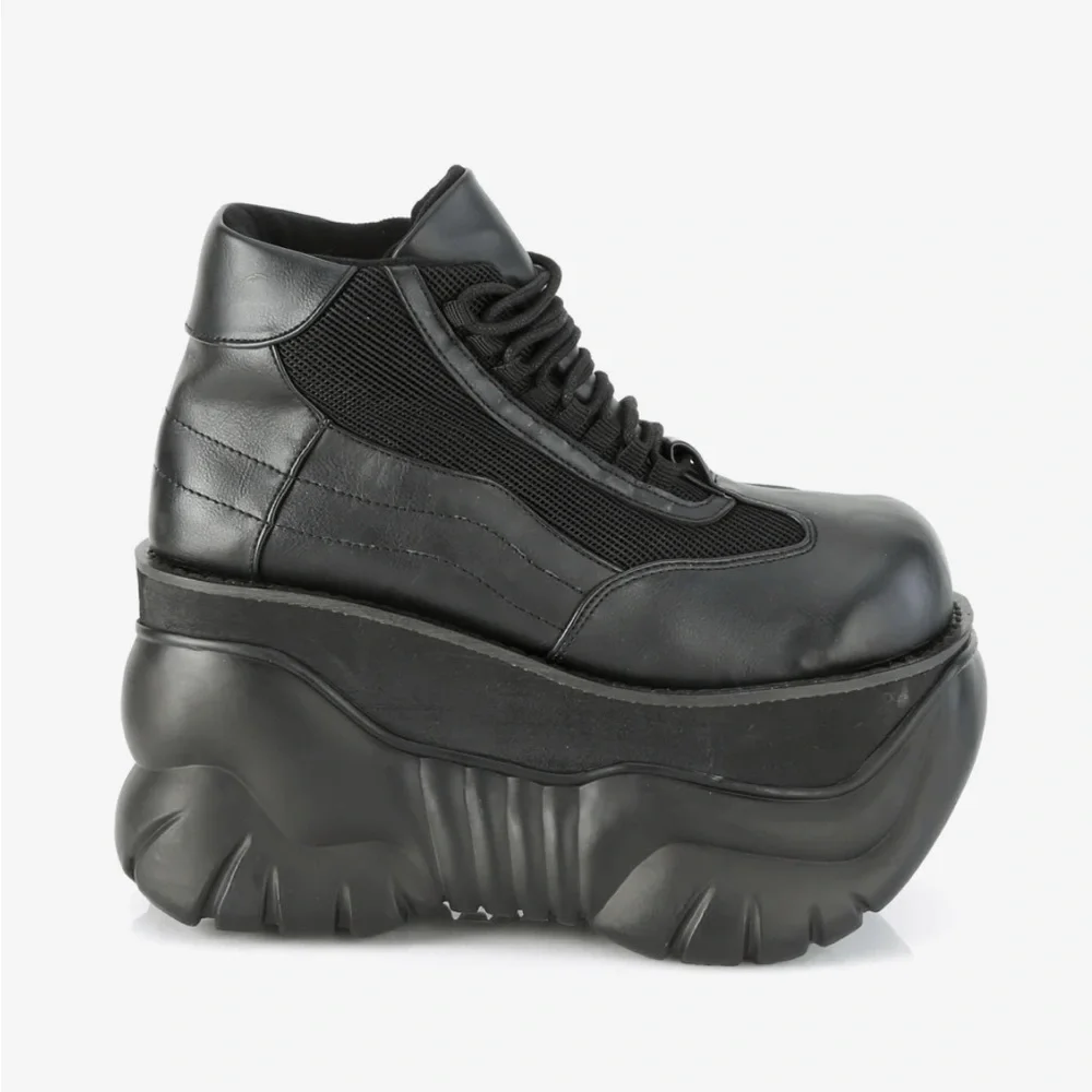 Demonia Black Platform Ankle Boots
